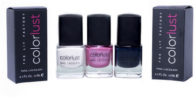 Colorlust Nailpaint White Pink & Black Shimmer Pink, White Pearl, Black(Pack of 3)
Colorlust Nailpaint White Pink & Black Shimmer Pink, White Pearl, Black(Pack of 3)