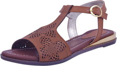 Adorn Women Tan Flats
