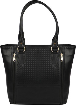 Pink Rose Women Casual Black PU Hand-held Bag