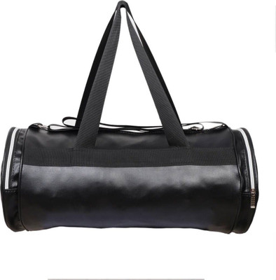 gag wears Faux Leather Gym Bag(Black, Kit Bag