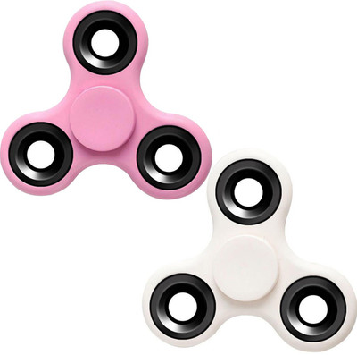 Stealodeal Pink and White Spinning Fidget Toys(Pink, White)