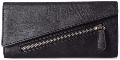 Baggit Women Black Artificial Leather Wallet(6 Card Slots)