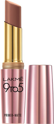 Lakme 9 to 5 Primer + Matte Lip Color(MB1 Coffee Command, 3.6 g)