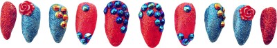 AZZURO Designer False Nails Artifical Nails Set Of 10 3D Nails BLUE RED(Pack of 10)
AZZURO Designer False Nails Artifical Nails Set Of 10 3D Nails BLUE RED(Pack of 10)