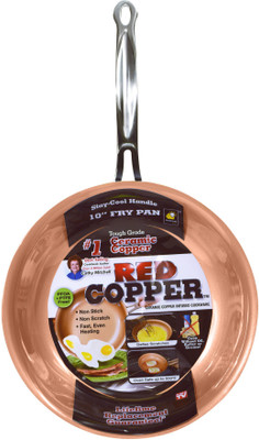 RED COPPER PAN Fry Pan 24 cm diameter(Ceramic, Non-stick, Induction Bottom), Brown
RED COPPER PAN Fry Pan 24 cm diameter(Ceramic, Non-stick, Induction Bottom), Brown