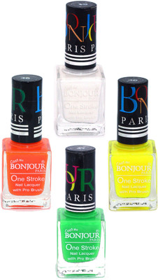 Coat Me Bonjour Paris True Color Nail Polish - Orange / Green / Yellow / White multicolor(Pack of 4)
Coat Me Bonjour Paris True Color Nail Polish - Orange / Green / Yellow / White multicolor(Pack of 4)