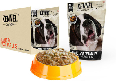 Kennel Kitchen Lamb and Vegetables 500 g Lamb 5 kg Wet Dog Food(Pack of 10)