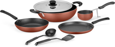 Ideale Ideale Non Stick Cookware Set of 7 Cookware Set(Aluminium, 7 - Piece), Orange
Ideale Ideale Non Stick Cookware Set of 7 Cookware Set(Aluminium, 7 - Piece), Orange