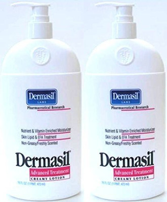 Dermasil Labs Pharmaceutical Research Advanced Treatment Creamy Lotion Freshly Scented pack Of 2(472 ml)
Dermasil Labs Pharmaceutical Research Advanced Treatment Creamy Lotion Freshly Scented pack Of 2(472 ml)