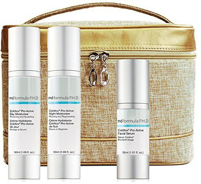 Md Formula P.h.d Coldtox Pro-active Bag Set Facial Serum Day Moisturiser Night Moisturiser(400 g)
Md Formula P.h.d Coldtox Pro-active Bag Set Facial Serum Day Moisturiser Night Moisturiser(400 g)