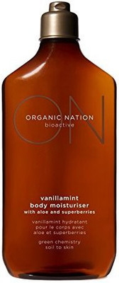Organic Nation Vanillamint Body Moisturizer with Aloe, Shea Butter and Australian Superberrie(350 ml)
Organic Nation Vanillamint Body Moisturizer with Aloe, Shea Butter and Australian Superberrie(350 ml)