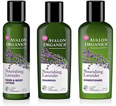 Avalon Organics Hand & Body Lotion, Shampoo, and Conditioner Nourishing Lavender Travel Bundle, each(57 g)
Avalon Organics Hand & Body Lotion, Shampoo, and Conditioner Nourishing Lavender Travel Bundle, each(57 g)