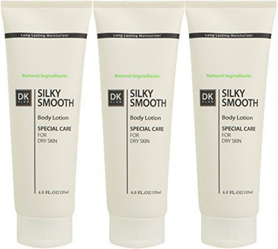 Dk Elan Silky Smooth Body Lotion Special Sale {20% Off} Pack Of 3 - New Moisture Balance For Dry, Scaly, Itchy Skin(120 ml)
Dk Elan Silky Smooth Body Lotion Special Sale {20% Off} Pack Of 3 - New Moisture Balance For Dry, Scaly, Itchy Skin(120 ml)