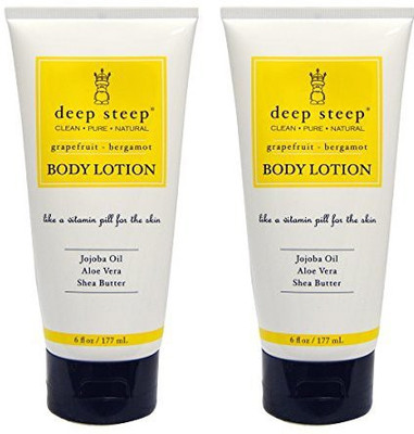 Deep Steep Body Lotion Grapefruit Bergamot With Jojoba Oil, Aloe Vera And Shea Butter, pack Of 2(177 ml)
Deep Steep Body Lotion Grapefruit Bergamot With Jojoba Oil, Aloe Vera And Shea Butter, pack Of 2(177 ml)