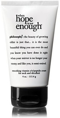 Philosophy When Hope Is Not Enough Smoothing Vitamin C/e Peptide Cream For Neck And Decollete(113.36 g)
Philosophy When Hope Is Not Enough Smoothing Vitamin C/e Peptide Cream For Neck And Decollete(113.36 g)