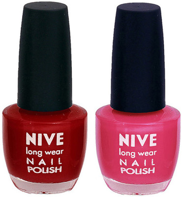 Nive Colour Blast Nail Polish 110014 Pink(Pack of 2)