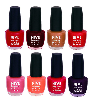 Nive Colour Blast Nail Lacquer3005201708 Multicolor(Pack of 8)