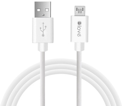 Elove USB Data Cable 2.1 A (4.9 Ft/1.5 Meter) High Speed Micro USB Cable(All Smartphones, Tablets and MP3 player, White, Sync and Charge Cable)
Elove USB Data Cable 2.1 A (4.9 Ft/1.5 Meter) High Speed Micro USB Cable(All Smartphones, Tablets and MP3 player, White, Sync and Charge Cable)