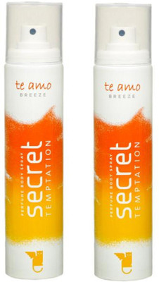 Secret Temptation Te Amo Breeze Perfume Pack of 2 Body Spray - For Women(240 ml, Pack of 2)
Secret Temptation Te Amo Breeze Perfume Pack of 2 Body Spray - For Women(240 ml, Pack of 2)