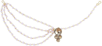Sanjog Statement Pearl And Copper LCD Plated Half Matha Patti Maang Tikka For Women & Girls Hair Chain(Gold)
Sanjog Statement Pearl And Copper LCD Plated Half Matha Patti Maang Tikka For Women & Girls Hair Chain(Gold)