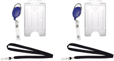 TheFlauntStore Plastic ID Badge Holder(Pack of 6)