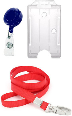 TheFlauntStore Plastic ID Badge Holder(Pack of 3)