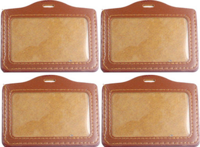 TheFlauntStore Plastic ID Badge Holder(Pack of 4)