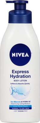 Nivea Nivea Body Lotion Express Hydration Extra Fast Absorbing Normal To Dry Skin Sea Minerals(400.0 ml)
Nivea Nivea Body Lotion Express Hydration Extra Fast Absorbing Normal To Dry Skin Sea Minerals(400.0 ml)