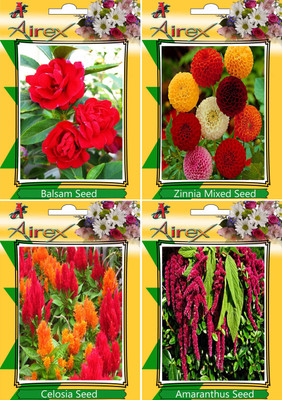 Airex Balsam, Zinnia Mixed, Celosia, Amaranthus Seed(20 per packet)