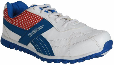 Unistar TP-02 Running Shoes For Men(White), Blue;red