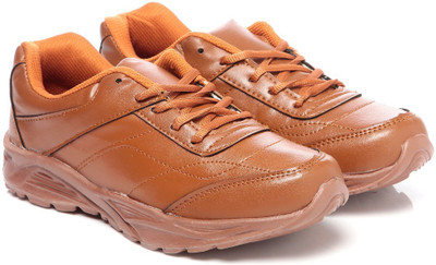 Unistar ST-02 Running Shoes For Men(Brown), Tan;brown
