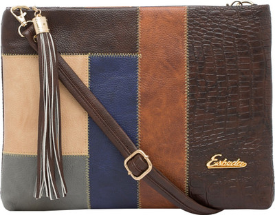 ESBEDA Women Casual Brown PU Sling Bag