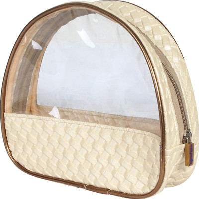Pretty Krafts D Shape Makeup Vanity Box(Beige)