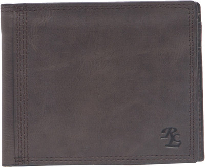 RLE Men Khaki Genuine Leather Wallet(5 Card Slots), Bobr