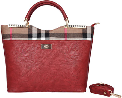 Whiteflower Shoulder Bag(Maroon)