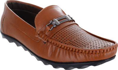 Feetzone Shoes Loafers For Men(Tan