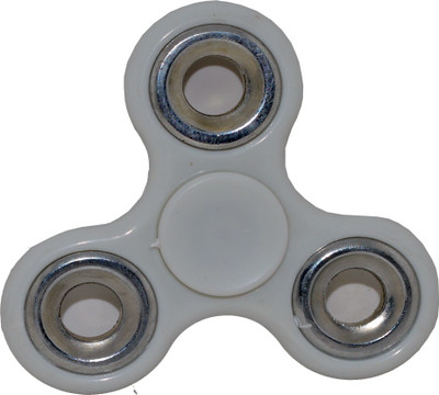 Toyzstation Fidget Hand Spinner Ultra Speed With Steel Rings(White)