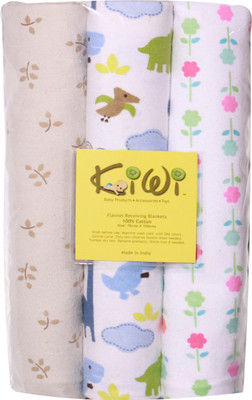 Kiwi Printed Swadding Baby Blanket(Microfiber, Multicolor