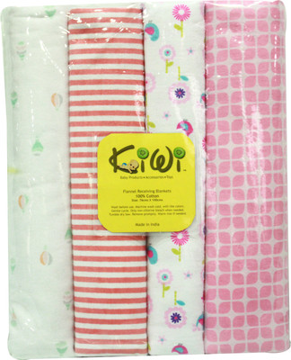 Kiwi Printed Swadding Baby Blanket(Microfiber, Multicolor