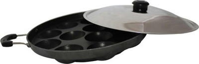nageshwar 12 cavity Appam Patra with side handle,Stainless Steel lid,Wooden Spatula & Plastic scrubber with Lid(Aluminium, Non-stick), Black
nageshwar 12 cavity Appam Patra with side handle,Stainless Steel lid,Wooden Spatula & Plastic scrubber with Lid(Aluminium, Non-stick), Black
