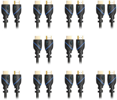 C&E TV-out Cable HDMI Cable (12 Feet) with Ethernet Supports 1.4 30AWG, 3D and Audio Return, UltraHD 4K Ready, Cable, (10 Pack)(Black, For BluRay, 3.6576 m)
C&E TV-out Cable HDMI Cable (12 Feet) with Ethernet Supports 1.4 30AWG, 3D and Audio Return, UltraHD 4K Ready, Cable, (10 Pack)(Black, For BluRay, 3.6576 m)