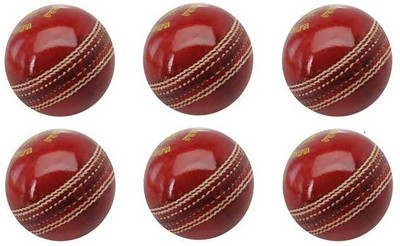 Tima tu599 Cricket Leather Ball(Pack of 6, Red)