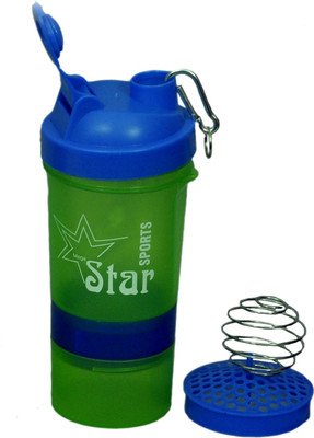 mega star 500 ml Protein Shaker Gym Bottle with 2 Storage Compartments 500 ml Shaker(Pack of 1, Blue, Green)
mega star 500 ml Protein Shaker Gym Bottle with 2 Storage Compartments 500 ml Shaker(Pack of 1, Blue, Green)