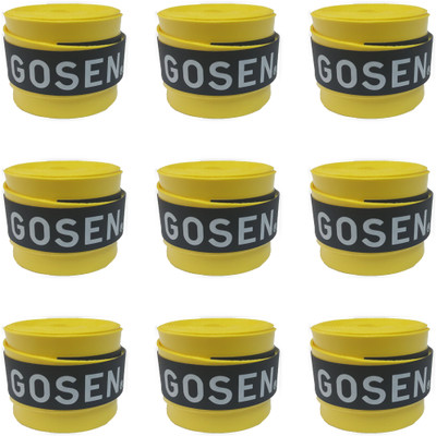 Gosen Gosen OG106 Smooth Tacky Grip(Yellow, Pack of 9)