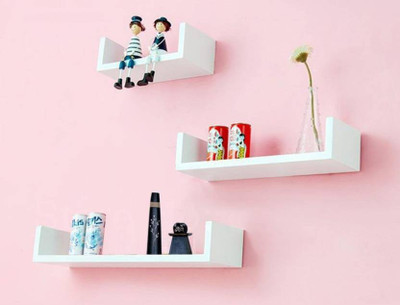 A.S Wood Wooden Wall Shelf(Number of Shelves - 3)
