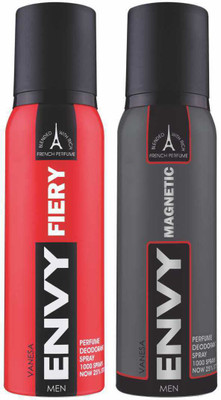 Envy Fiery & Magnetic Deo Combo (Pack of 2) Body Spray Body Spray - For Men(240 ml, Pack of 2)
Envy Fiery & Magnetic Deo Combo (Pack of 2) Body Spray Body Spray - For Men(240 ml, Pack of 2)