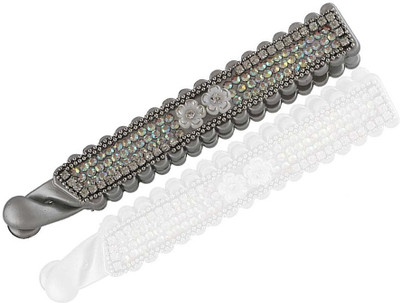 Anuradha Art Jewellery BN-348 Banana Clip(Silver)