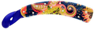 Anuradha Art Jewellery BN-360 Banana Clip(Blue)