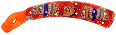 Anuradha Art Jewellery BN-359 Banana Clip(Orange)