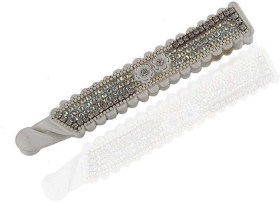 Anuradha Art Jewellery BN-349 Banana Clip(Silver)